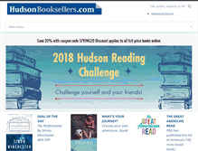 Tablet Screenshot of hudsonbooksellers.com